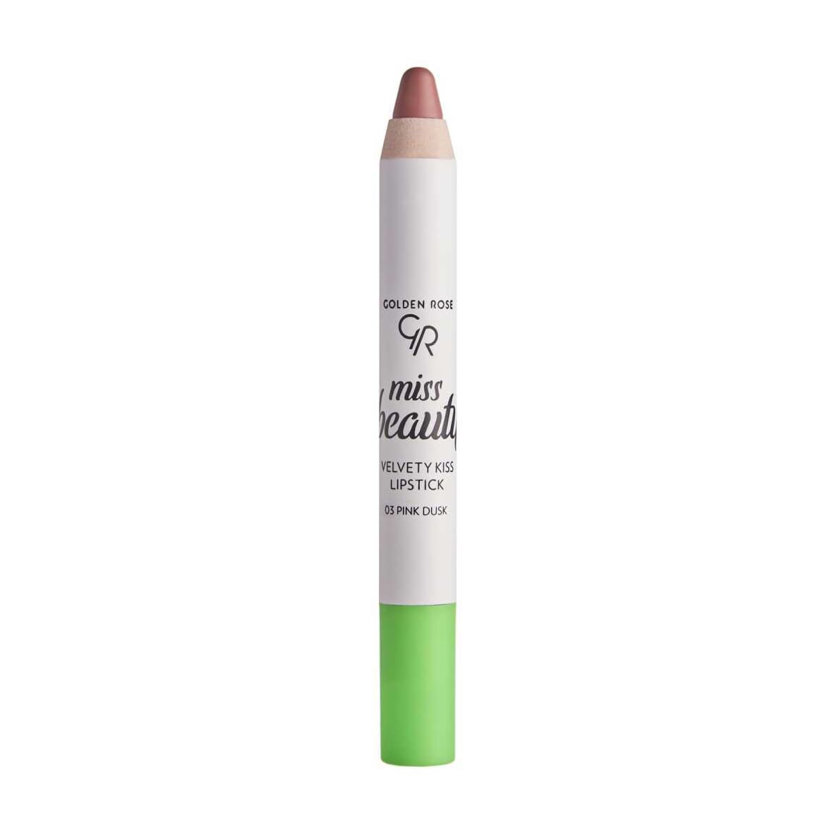 Помада-олівець для губ Golden Rose Miss Beauty Velvety Kiss Lipstick 03 Pink Dusk, 3.5 г